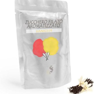 Semar Zucchero aromatizzato - Vaniglia - per Zucchero Filato da 500 g (Giallo)