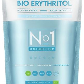 BeKeto No1 KETO eritritolo naturale eritritolo 500 g, dolcificante in polvere di zucchero sostitutivo, alternativa allo zucchero a basso contenuto calorico