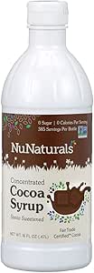 NuNaturals Nustevia Cocoa Syrup, 16 Fluid Ounce by Nunaturals