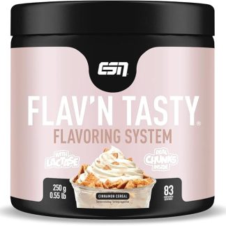 ESN Flavn Tasty Flavour, Cereali alla Cannella, 250g, Vegano, Inulina, Aroma in Polvere