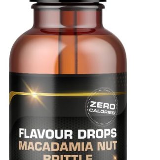 Flavour Drops senza zucchero 50 ml – Macadamia Nut Brittle | Gocce di gusto senza caloriosi per dolci con pipetta | vegano | per ioghurt naturale, porridge o quark – Flavattack