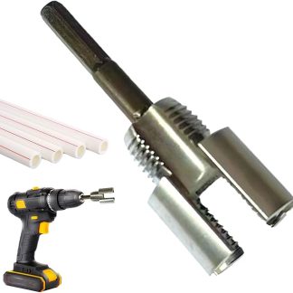 Pvc Pipe Threader, Water Pipes Internal Thread Opener, Carbon Steel Tap Cutter, Electric Drill-Compatible Plumbing Rethreading Tool For Threading, 3.15x1.18x1.18 Inches