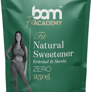 BAM Dolcificante con Eritritolo e Stevia – 300 g – Dolcificante Zero Calorie – Senza Odore e Colore – Perfettamente Solubile