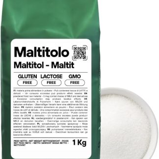 Saporepuro MALTITOLO 1000 gr - 500 gr - dolcificante naturale, sostituto dello zucchero con poche calorie, ideale per dolci bevande e ricette keto senza zucchero