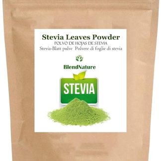 Stevia in polvere 100% pura naturale 200g - Foglie selezionate - Vegano - Ideale per pasticceria e dessert