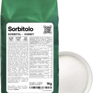 SaporePuro - Sorbitolo in Polvere 1 kg - Dolcificante - Ideale per Gelati, Sorbetti, Cioccolato, Prodotti da forno e biscotti - Sostituto dello zucchero - Senza Glutine - Basso indice glicemico