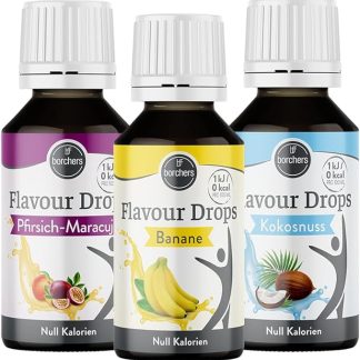 borchers Flavour Drops | Pacchetto di prova Caraibi | 0 calorie | Per cucinare e cuocere | 30 ml