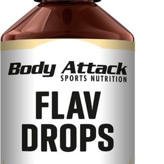 Body Attack Flav Drops®, Vanille, Aromatropfen für Lebensmittel, zuckerfreie Flavour Drops ohne Kalorien, vegan & Qualität Made in Germany (50ml)