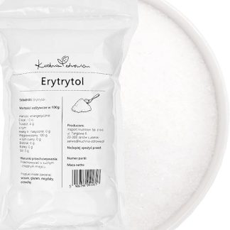 Eritritolo Naturale 1 kg | Sostituto dello Zucchero a Zero Calorie | Dolcificante Ideale per Dieta Keto e Vegana | Perfetto per Dolci e Cottura | KUCHNIA ZDROWIA