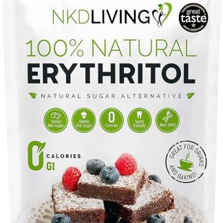 NKD Living Eritritolo 100% naturale 1 Kg granulato | Sostituto dello zucchero a ZERO Calorie