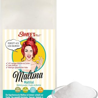Maltite polvere 1 kg | Maltina Maltitolo polvere | Salsificante | Senza zucchero | vegano | a basso contenuto calorico | SWEETme