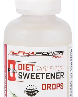 ALPHAPOWER FOOD Dolcificante liquido con sucralosio puro, 1x 100 ml, Zucchero Alternativo, zero calorie, Gocce liquide - polvere alternativo, zucchero dietetico - pura dolcezza