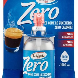 Eridania - Eridania Zero, Dolcificante Liquido da 100ml, Comodo Formato Spray da Utilizzare a Casa, 1000 Dosi, 2 Gocce Equivalgono ad 1 Dose, Formato piu Grande e di Rapido Utilizzo