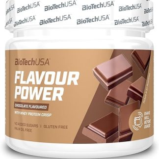 BioTechUSA Flavour Power, Dolcificante in polvere aromatizzato a base di sucralosio senza zuccheri aggiunti, senza glutine, con inulina, 160 g, Cioccolato