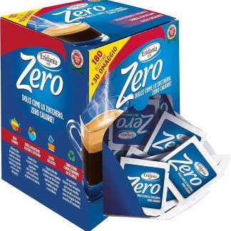 Eridania Zero Dolcificante in Bustine, Maxi Box con 210 Bustine Senza Aspartame e Velocemente Solubile 210g