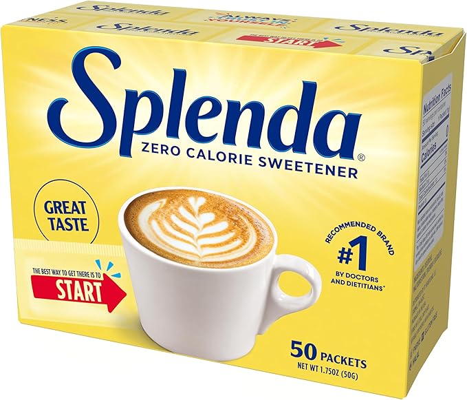 SPLENDA Dolcificante senza calorie, pacchetti monodose (50 conteggi)