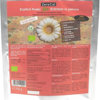 ZeroCal - ERITRITOLO BIOLOGICO IN POLVERE 750g | Sostituto dello zucchero a velo | Zero Calorie | Dolcificante per Cucinare | Per Tutte le Diete | Per la Cura dei tuoi Denti