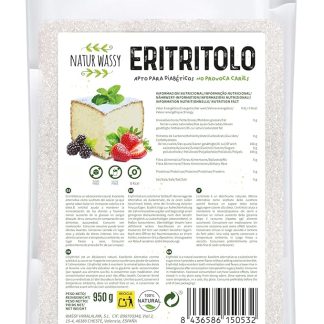 Eritritolo | Dolcificante Naturale, Sostituto dello Zucchero a Zero Calorie, Dolcificante Premium KETO. 100% Vegano, Adatto a Diabetici e Diete, NO Carie