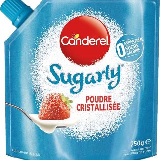 Candy Sugarly - Dolcificanti - Polvere di cristallo a base di sucralosio - Il sapore di zucchero senza calorie - Senza aspartame - Doypack 250 g - 2 pezzi