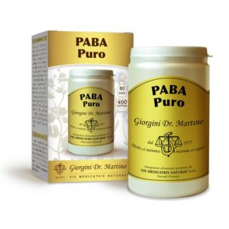 PABA Puro 400 pastiglie da 500mg di acido para-aminobenzoico o Vitamina H1 o B10