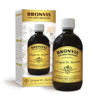 Bronvis con miele 500ml apparato respiratorio e benessere di naso e gola