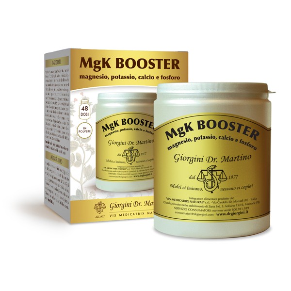 MgK Booster polvere solubile 360 grammi magnesio potassio calcio e fosforo – Dr.Giorgini