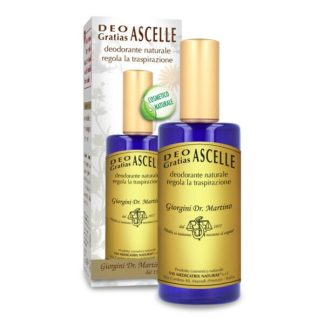 Deo Gratias Ascelle spray senza parabeni, alluminio, coloranti e profumazioni artificiali