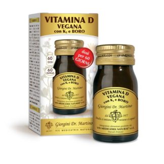 Vitamina D Vegana con K2 e Boro 60 Pastiglie