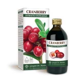 Cranberry Estratto Integrale analcolico 200ml dr. Giorgini