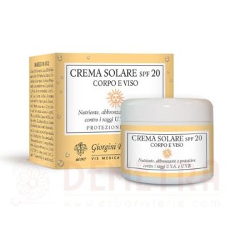 Crema Solare SPF20 Viso e Corpo e decollete’ 100ml dr.Giorgini