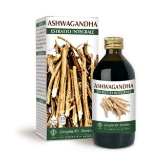 Ashwagandha Withania somnifera estratto integrale 200ml senza alcol