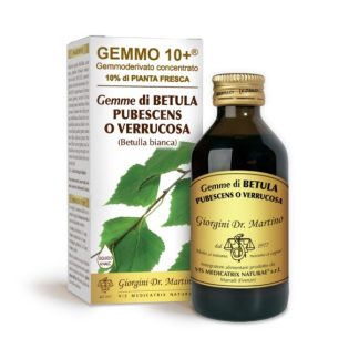Gemmo 10+ Betulla bianca gemme 100ml (Betula alba, sinonimi Betula pubescens, Betula verrucosa o Betula pendula) gemmoderivato analcolico