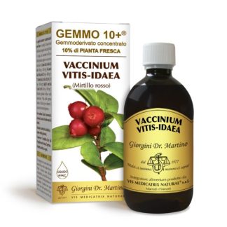 Gemmo 10+ Mirtillo rosso (Vaccinium vitis-idaea) gemmoderivato 500ml – dr.Giorgini