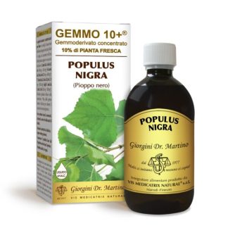 Gemmo 10+ Pioppo nero  (Populus nigra) gemmoderivato 500ml dr.Giorgini