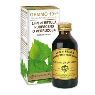Gemmo 10+ Betulla bianca linfa (Betula alba, sinonimi Betula pubescens, Betula verrucosa o Betula pendula) gemmoderivato analcolico 100ml