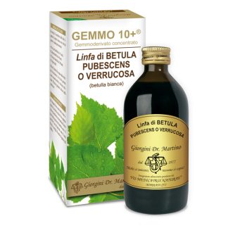 Gemmo 10+ Betulla bianca linfa (Betula alba, sinonimi Betula pubescens, Betula verrucosa o Betula pendula) gemmoderivato analcolico 200ml