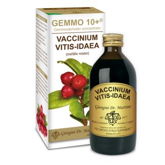 Gemmo 10+ Mirtillo rosso (Vaccinium vitis-idaea) gemmoderivato 200ml – dr.Giorgini