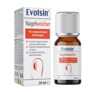 Evolsin Ammorbidente per unghie - Soluzione delicata ed efficace per unghie incarnite - Formula alca