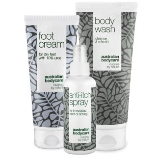 Kit Australian Bodycare per la cura del corpo contro prurito ai piedi