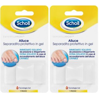 Scholl Separadita Protettivo in Gel per Alluce, 1 Pezzo Set da 2