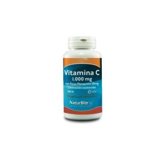 Naturbite Vitamin C 1000mg Rose Hip 20mg 60tabs