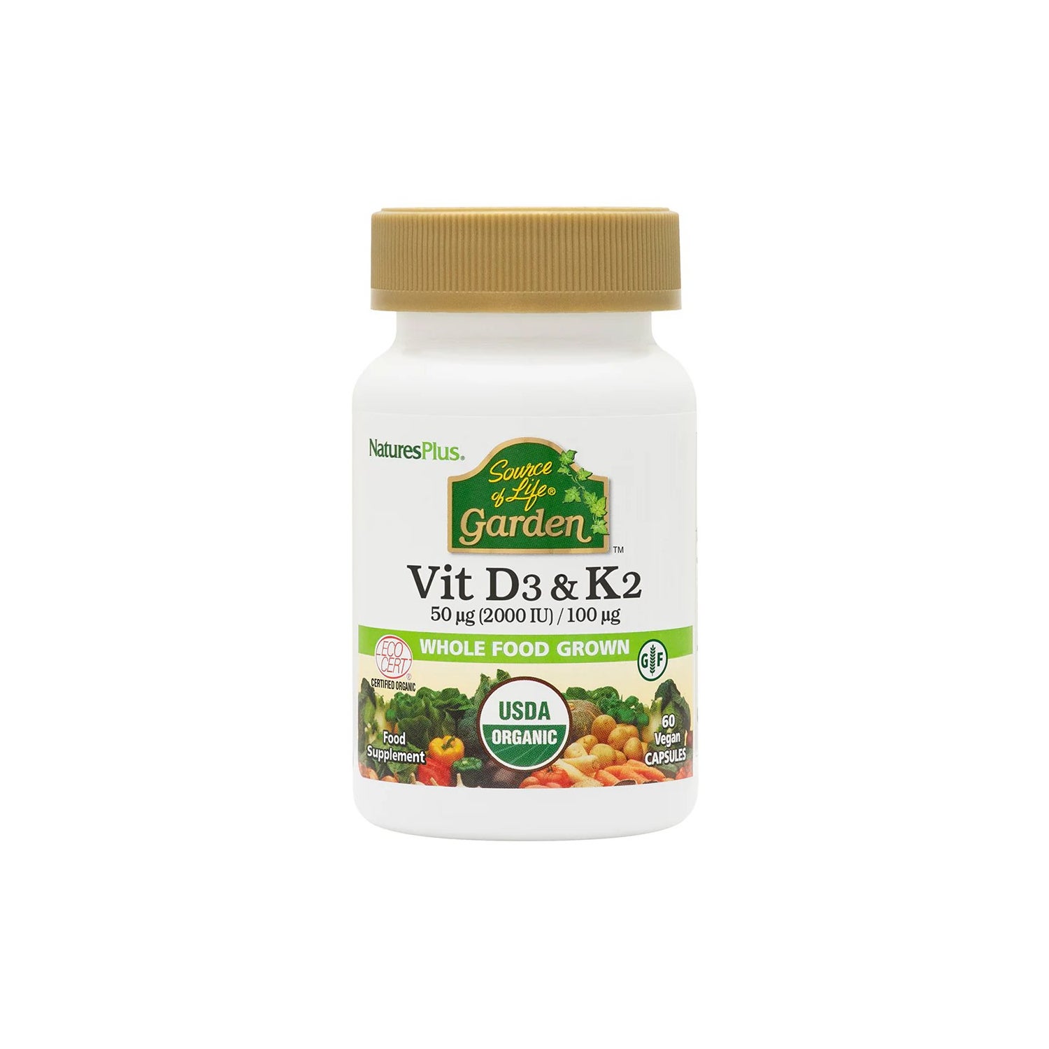 Nature's Plus Vitamina D3 & K2 60caps