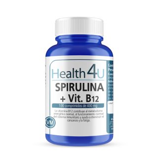 H4U Espirulina + Vit B12 400mg 100comp