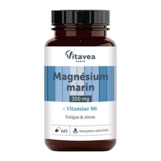 Vitavea Santé Magnésium Marin + Vitamine B6 Fatigue et Stress 60comp