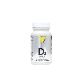 Vit'All+ Vitamins D3 2000UI Cholécalciférol 50mcg 100caps