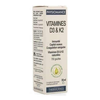 Therascience Physiomance Vitamin D3 and K2 20ml