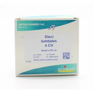 Boiron Disci Lumbales 4CH Ampoules Buvables 30X1ml