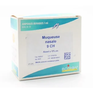 Boiron Muqueuse Nasale 9ch 30 ampoules