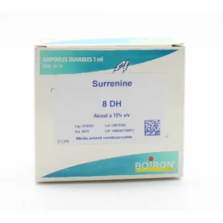 Boiron Surrenine 8DH Ampoules Buvables 30X1ml