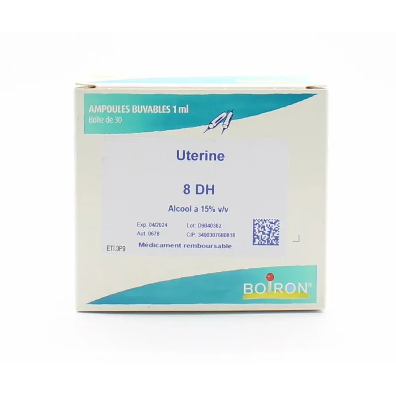 Boiron Uterine 8DH Ampoules Buvables 30X1ml